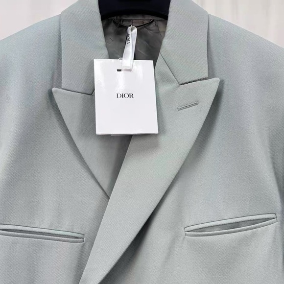 🚩steal Authentic Dior Light Gray Women's Blazer - Picture 3 of 7